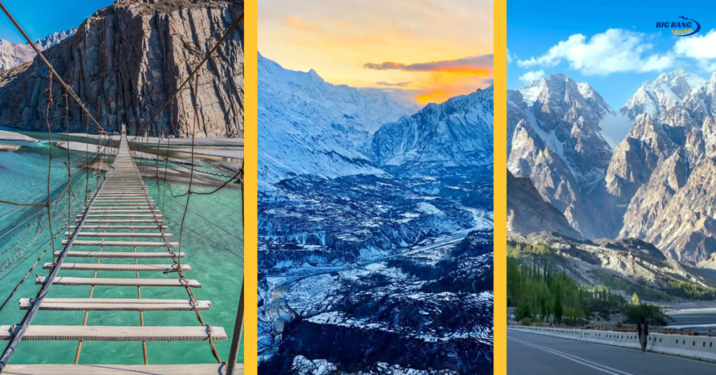 Thrilling adventure views of hunza valley northern pakistan