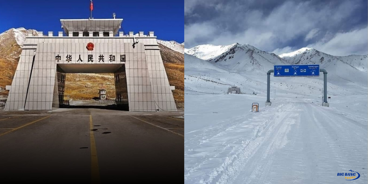 A beautiful scenic view of Khunjerab Pass. Pakistan-China Border