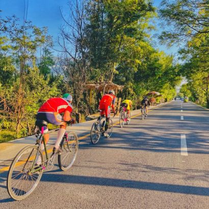 Cycling tour views in Northern Areas of Pakistan